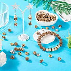 Handgemachte Polymer Clay Strass Pavé Disco Perlen&nbsp;RB-TA0001-20B