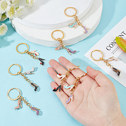 Themalegierungs-Emaille-Anhänger keychain der Schuhe mit hohen Absätzen&nbsp;KEYC-FG0001-07