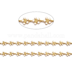 Звено цепи с эмалью из золотой латуни&nbsp;CHC-H103-08H-G