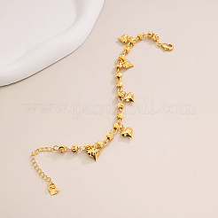 Винтажные пляжные женские браслеты на лодыжку в форме сердца с кисточками&nbsp;QQ1110-2