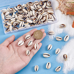 100 шт. бусины из натуральной ракушки каури&nbsp;BSHE-PH0001-64