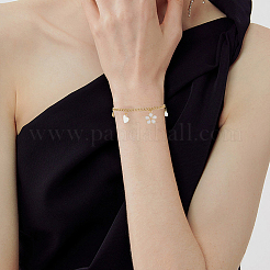 12шт. браслеты из витой цепи из нержавеющей стали 304&nbsp;BJEW-SC0001-61G