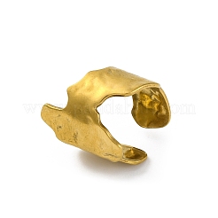 Нерегулярные открытые манжеты из нержавеющей стали 304 для женщин&nbsp;RJEW-M019-60G