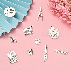 100pcs 10 estilos colgantes de aleación de estilo tibetano&nbsp;TIBEP-CJ0002-97
