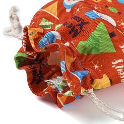 Aufbewahrungsbeutel aus Stoff mit weihnachtlichem Motiv&nbsp;LS-ABAG-F010-02B-03