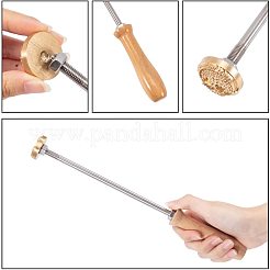 Estampage gaufrage soudure laiton avec tampon&nbsp;AJEW-WH0113-15-35