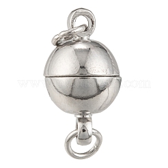 Магнитные застежки из платины и латуни с петлями&nbsp;X-KK-MC020-NF