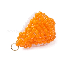 Подвески в виде фруктов из стеклянных бусин&nbsp;PALLOY-MZ00894-02