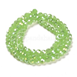 Soportes de cuentas de vidrio de imitación de jade&nbsp;EGLA-A035-J6mm-B01
