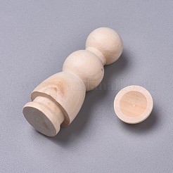 Poupées en bois vierges inachevées&nbsp;DIY-WH0079-86B