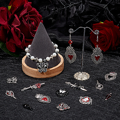 24шт 12 стиля подвески из сплава с эмалью&nbsp;ENAM-SC0005-61