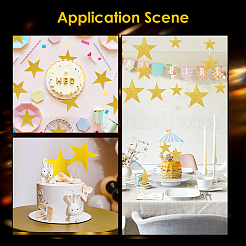 60 Stück Papier-Glitzerstern-Wanddekoration&nbsp;AJEW-SP0001-17A