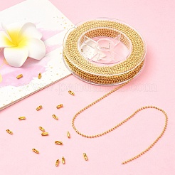 1 рулонная железная цепочка с шариками и бусинами&nbsp;CH-YW0002-04G