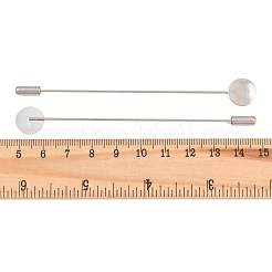 Spille da bavero in ottone con vassoio rotondo&nbsp;LS-KK-A301-01P