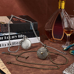 2 шт. 2-х цветная железная цепочка для карманных часов&nbsp;DIY-UN0003-61