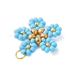 Perlen Blumen Charms&nbsp;PALLOY-MZ01347-01