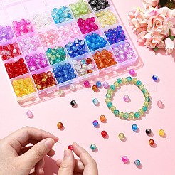 Наборы для изготовления браслетов из круглых стеклянных бусин своими руками&nbsp;DIY-YW0010-59