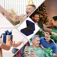 2 шт. бархатные подарочные коробки для хранения&nbsp;CON-BBC0001-22