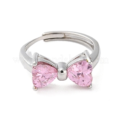 Регулируемый из латуни с кольцами из циркония&nbsp;RJEW-B056-04