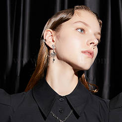 40 шт. фурнитура для сережек-гвоздиков из двухцветного сплава&nbsp;FIND-DC0002-19