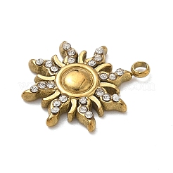 Подвески из нержавеющей стали 304 со стразами&nbsp;STAS-I357-03G