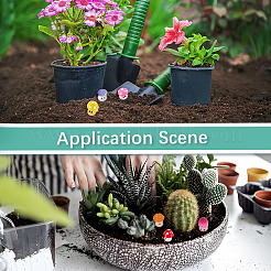 48шт 6 стиля непрозрачные кабошоны из смолы&nbsp;RESI-CN0001-02