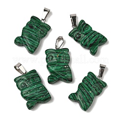 Синтетический малахитподвески&nbsp;G-B127-09P-11