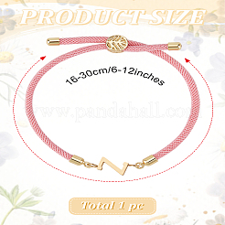 1 bracelet coulissant réglable en nylon pour femme&nbsp;BJEW-LP0001-32Z-03