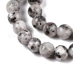 Gefärbt natürlichen weißen Jade Perlen Stränge&nbsp;G-T140-4mm-B02