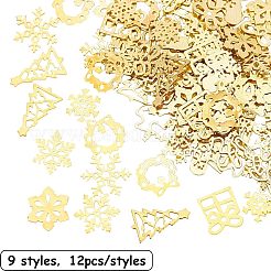Decorazione di nail art per manicure glitter in ottone&nbsp;MRMJ-OC0001-32G