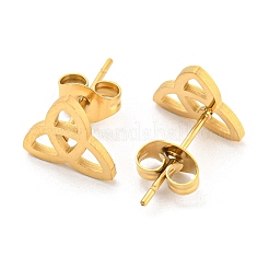 Ohrstecker aus 304 Edelstahl&nbsp;LS-EJEW-P235-01G