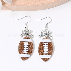 Серьги с подвесками из сплава и акрила&nbsp;FS-WGAF2AA-01