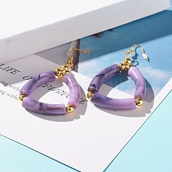 Orecchini pendenti a triangolo in ottone&nbsp;EJEW-JE04786