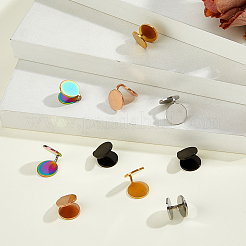10 Stück 5 Farben 304 Edelstahl Manschette Ohrringe&nbsp;EJEW-HS0001-09