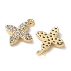 Pendentifs en laiton zircon cubique transparent&nbsp;KK-Q031-31G-01