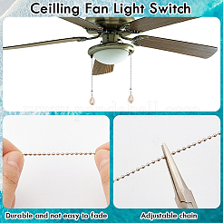 16 шт. 8 стиля подвески из натуральной ракушки для потолочного вентилятора с цепочкой-удлинителем&nbsp;PALLOY-CP00004