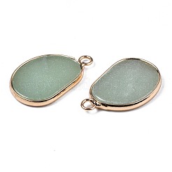 Pendenti avventurina verde naturale&nbsp;G-S359-317B