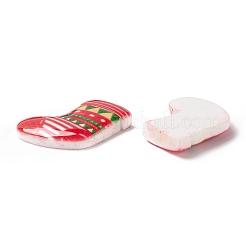 Кабошоны из непрозрачной смолы на новогоднюю тематику&nbsp;CRES-P022-09