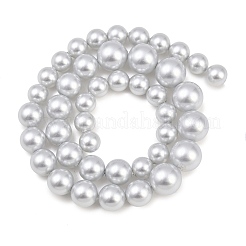 Rangs de perles de verre électroplaquées de taille dégressive&nbsp;BSHE-C011-03C