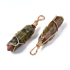 Natur unakite große Anhänger&nbsp;G-T122-70C
