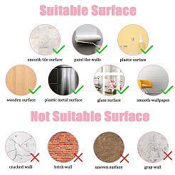 ПВХ пластиковая наклейка для аксессуаров для украшения стен&nbsp;AJEW-WH0007-07