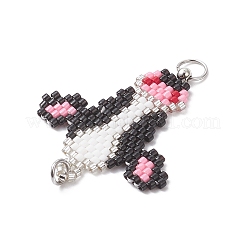 Подвески-соединители из стеклянных бусинок&nbsp;PALLOY-MZ01045