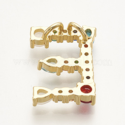 Pendentifs avec zircon cubiques à micro-pavés en laiton&nbsp;ZIRC-S061-64E