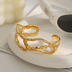 Полые браслеты-манжеты из нержавеющей стали 304 для женщин&nbsp;FS-WG2A1E7-01