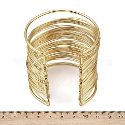 Открытые браслеты из нержавеющей стали 304 для женщин&nbsp;LS-BJEW-K288-02A-G