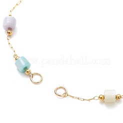 Изготовление браслета-цепочки из окрашенных дисков из натуральной ракушки и нержавеющей стали 304&nbsp;AJEW-JB01386