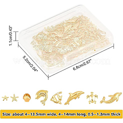 120pcs 8 cabochons en alliage de style&nbsp;MRMJ-OC0002-73