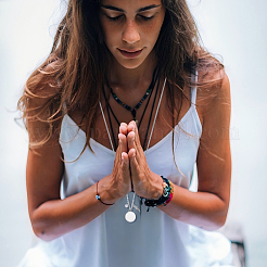 Ожерелья с подвесками в виде плоских круглых флаконов духов из нержавеющей стали 304&nbsp;NJEW-DR00020