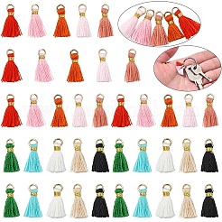 20 шт. 5-х цветные подвесные украшения из поликоттона с кисточками&nbsp;FIND-YW0007-48A