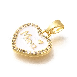 Латунные подвески с микропаве из прозрачного кубического циркония&nbsp;KK-R212-12G-01